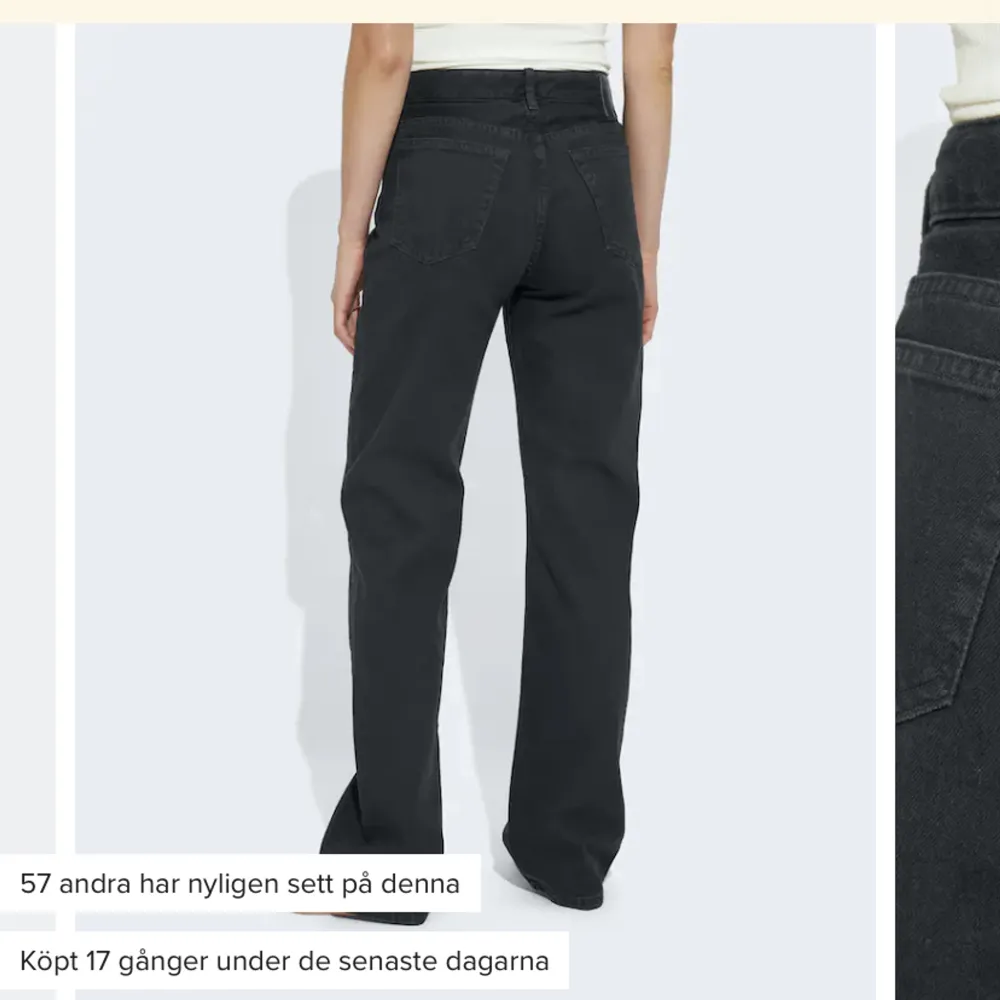Superfina jeans från bikbok som knappt är använda. Ser nya ut 🥰. Jeans & Byxor.