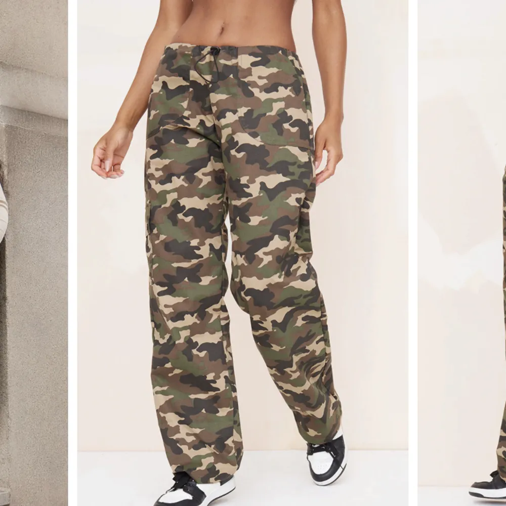 Militär cargopants från prettylittleting i st 6 (motsvarar mellan 34-36). Köptes för ungefär 350kr. Endast använd en gång. Jeans & Byxor.