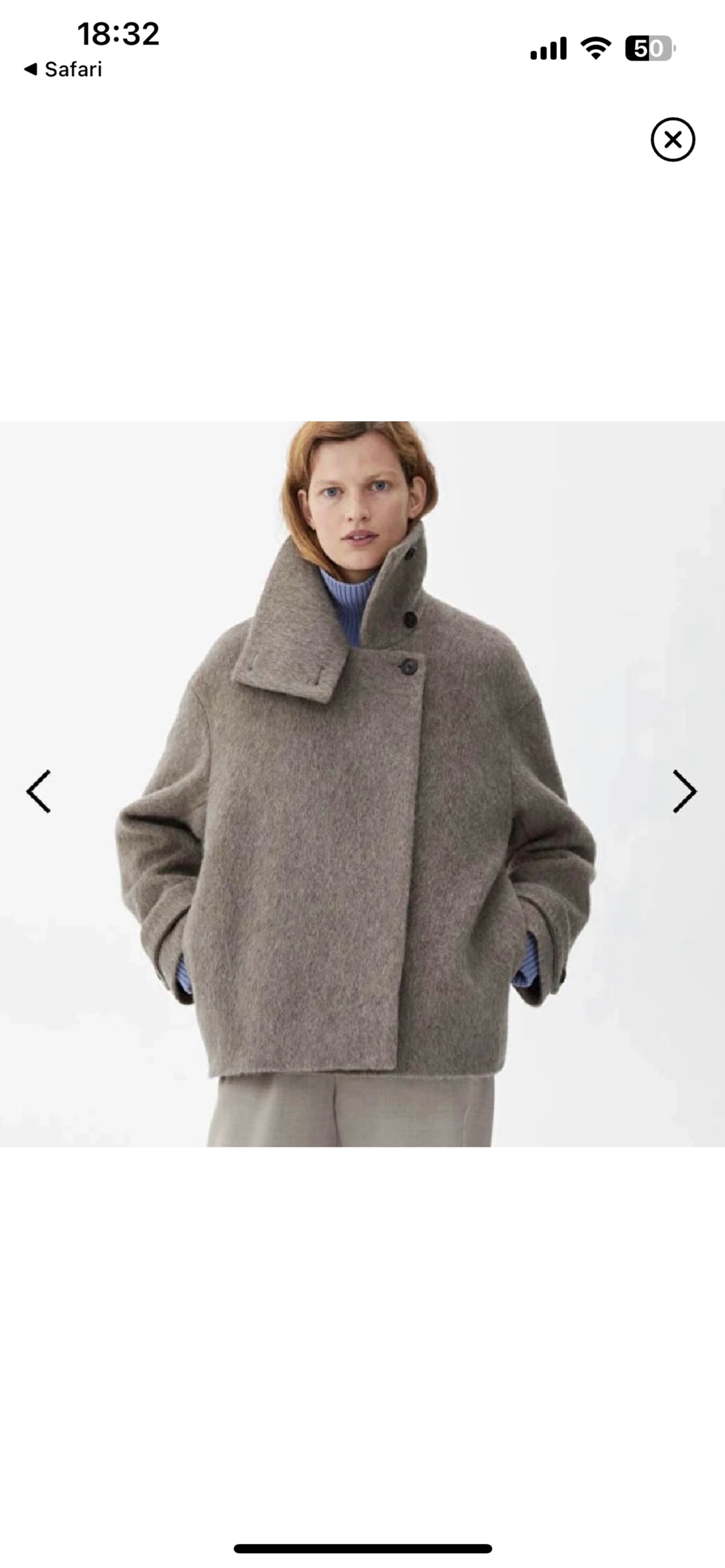 Arket kappa slutsåld