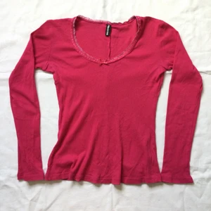 Tröja - Rosa långärmad tröja, passar till xs-m