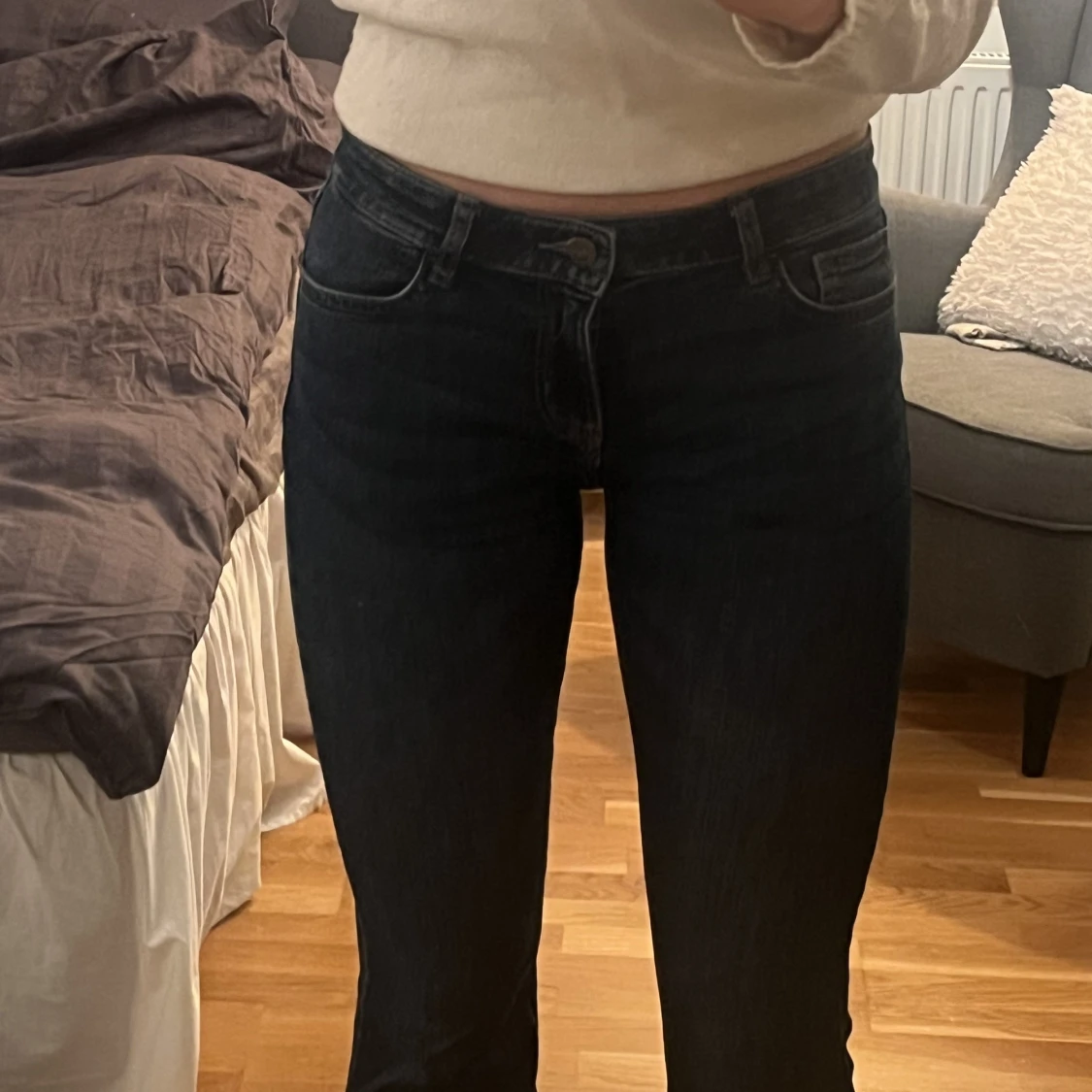 Lågmidjade jeans