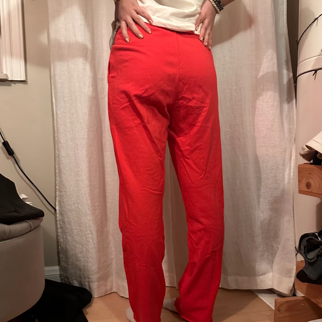 Röda mjukisbyxor - 90