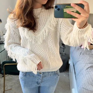 Tröja! - Så snygg stickad tröja med fransar!❤️