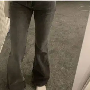 säljer dessa fina grå utsvänga jeans ifrån hm som ja köpte för typ 500 spänn men jag säljer de för 200, de är i gott skick och har inga fel!🤩