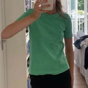 Zara t-shirt - Säljer en grön t-shirt från zara i bra skick. (Lånad bild, skriv för privata bilder)💗