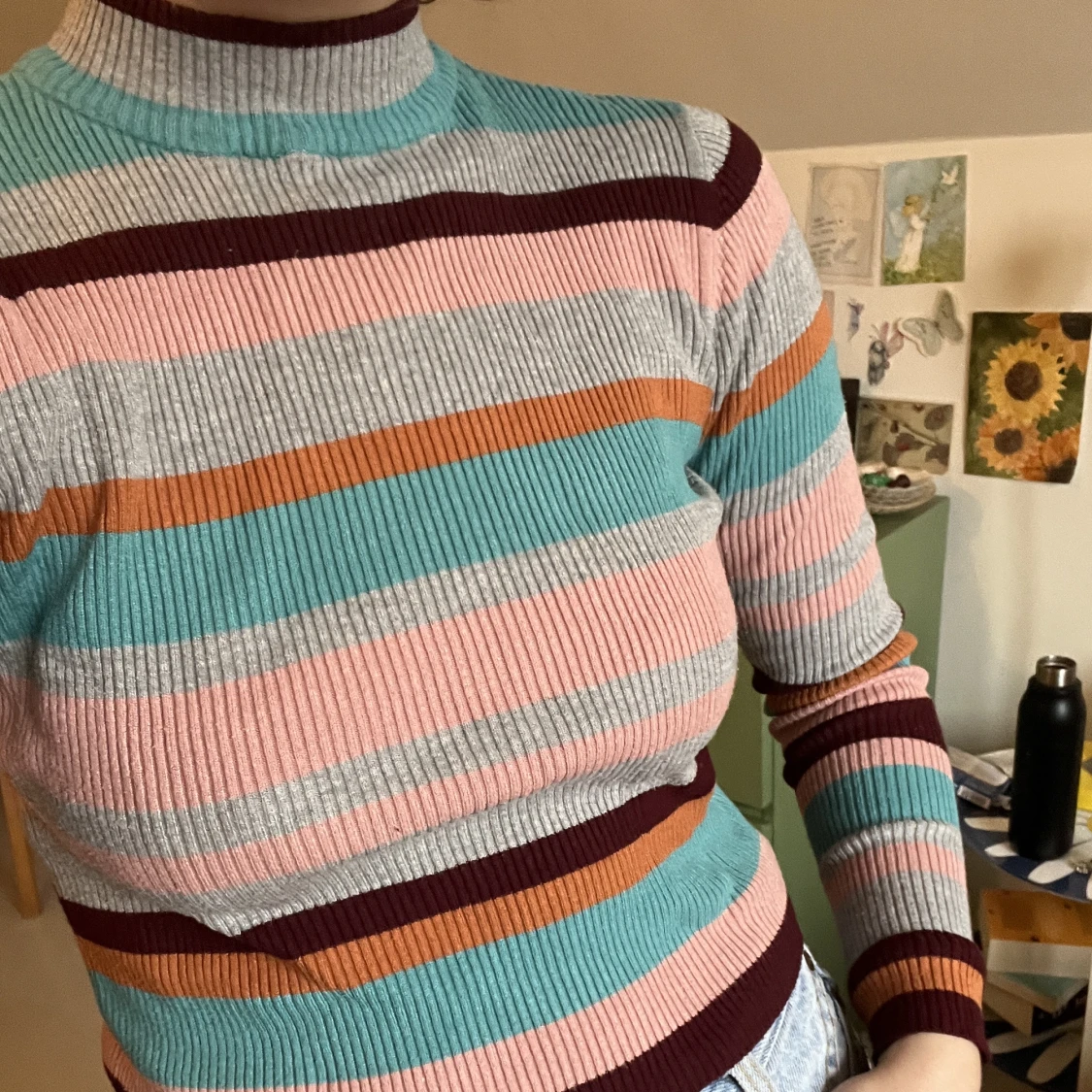 Randig turtleneck - 90