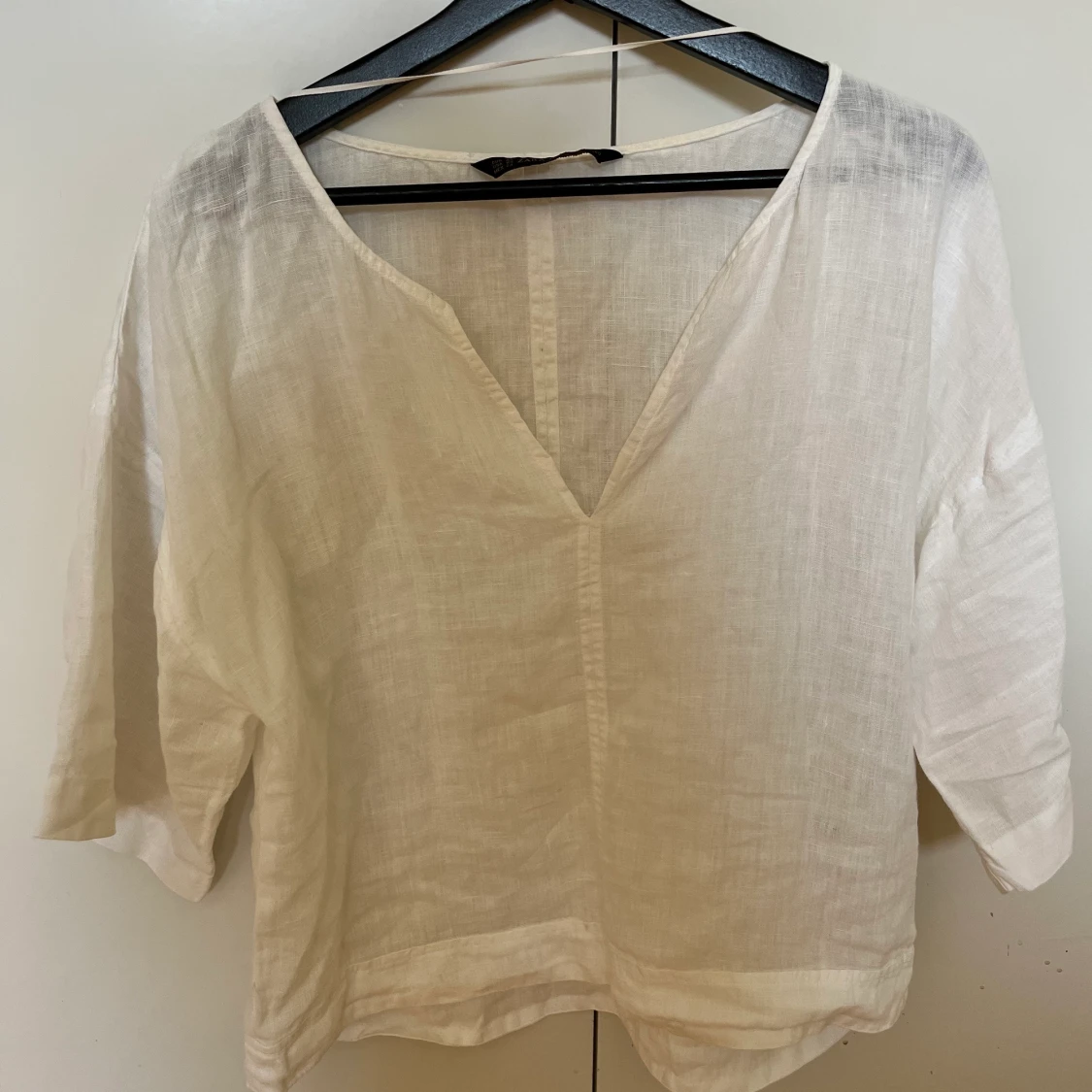 Zara top i 100% linne - 91
