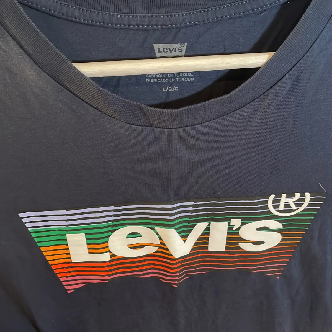 Levis blå tee shirt size L - 90
