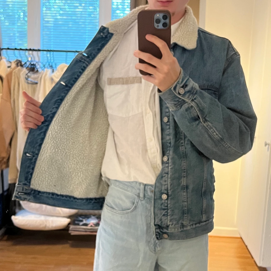 Jeans Jacka med Foder från H&M Strl L - 90