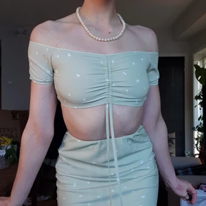 Brand new Green Princess Polly Set  - (Brand new without tags) Midi skirt and matching top, pastel green with white dot pattern.  Too small for me, would fit 34 / XS