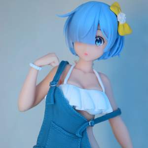 Re:Zero kara Hajimeru Isekai Seikatsu - Rem - Precious Figure - Original Salopette Mizugi Ver. (Taito) 23CM Kommer med sin original förpackning.   OBS! If you order from me after the 3 of June I won’t be able to ship until I come home from the Netherlands