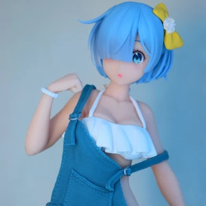 Rem gameprize anime figur Taito - Re:Zero kara Hajimeru Isekai Seikatsu - Rem - Precious Figure - Original Salopette Mizugi Ver. (Taito) 23CM Kommer med sin original förpackning.   OBS! If you order from me after the 3 of June I won’t be able to ship until I come home from the Netherlands