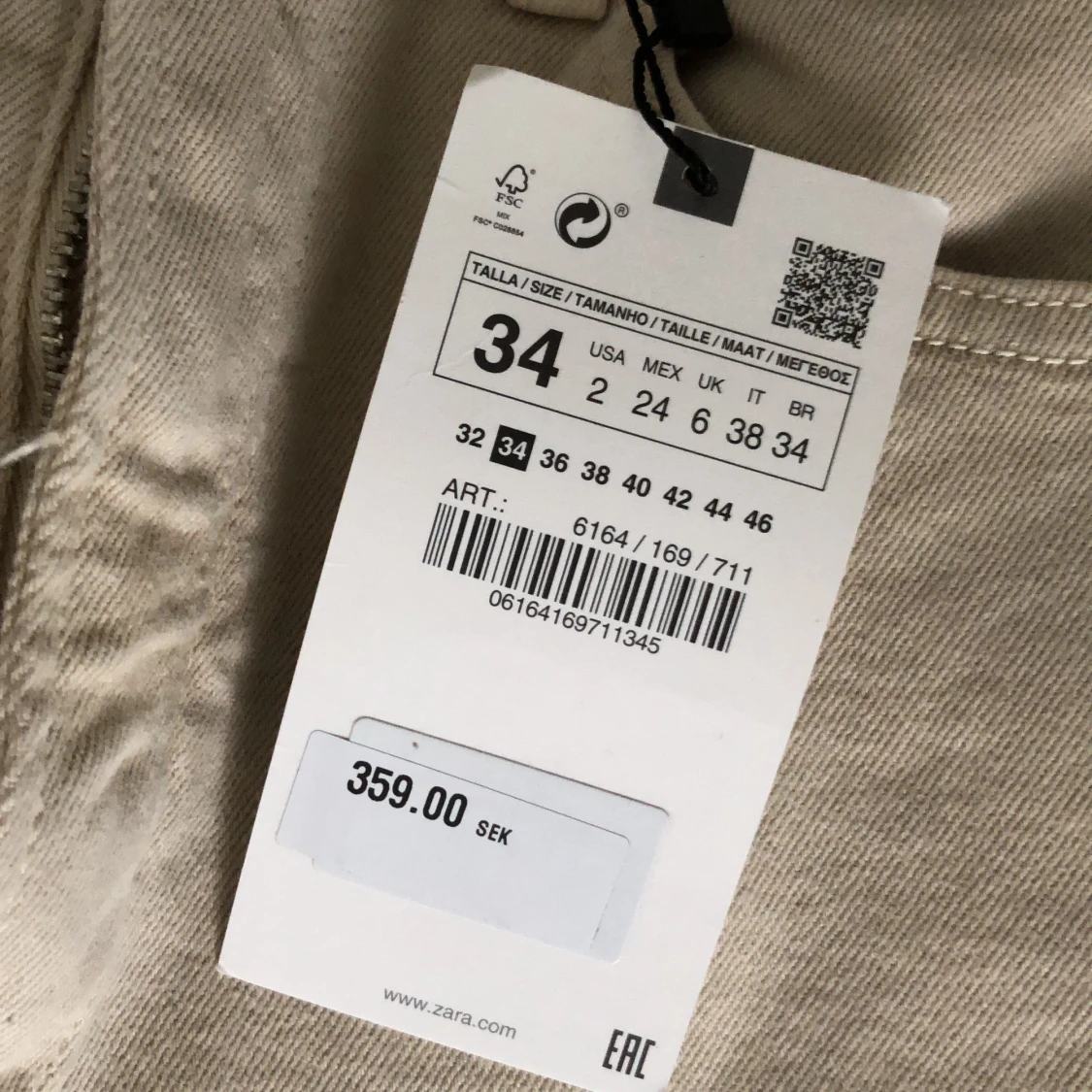 Zara byxor beige - 90