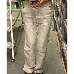 Adsgn linnebyxor - Storlek XS, beige linnebyxor ifrån Adsgn