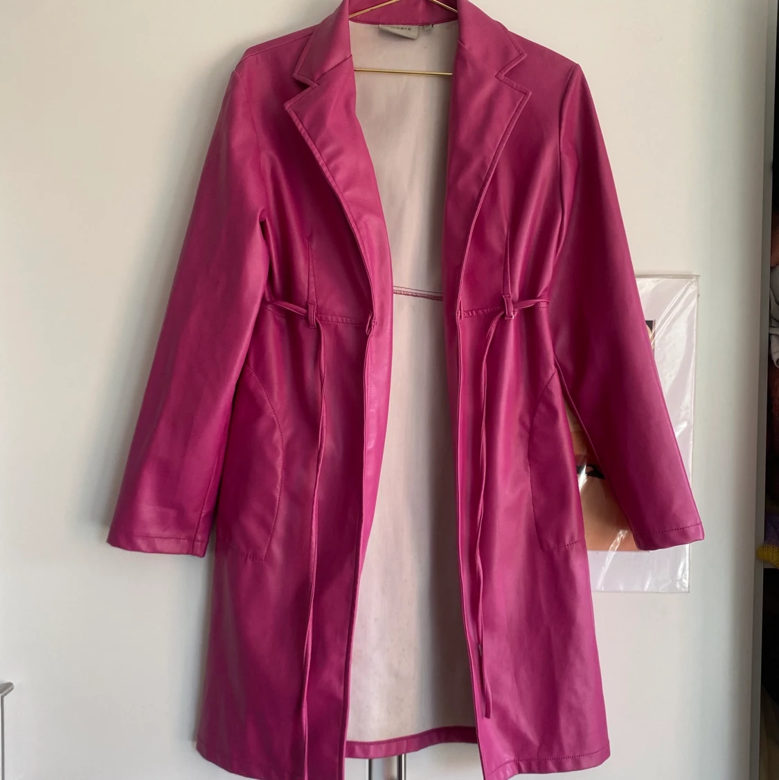 Vintage läderkappa!