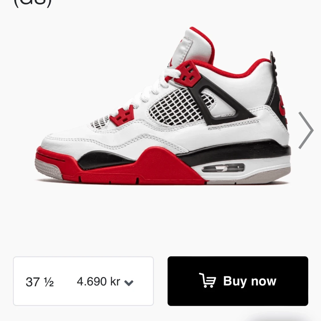 Röda Jordan 4 - 90