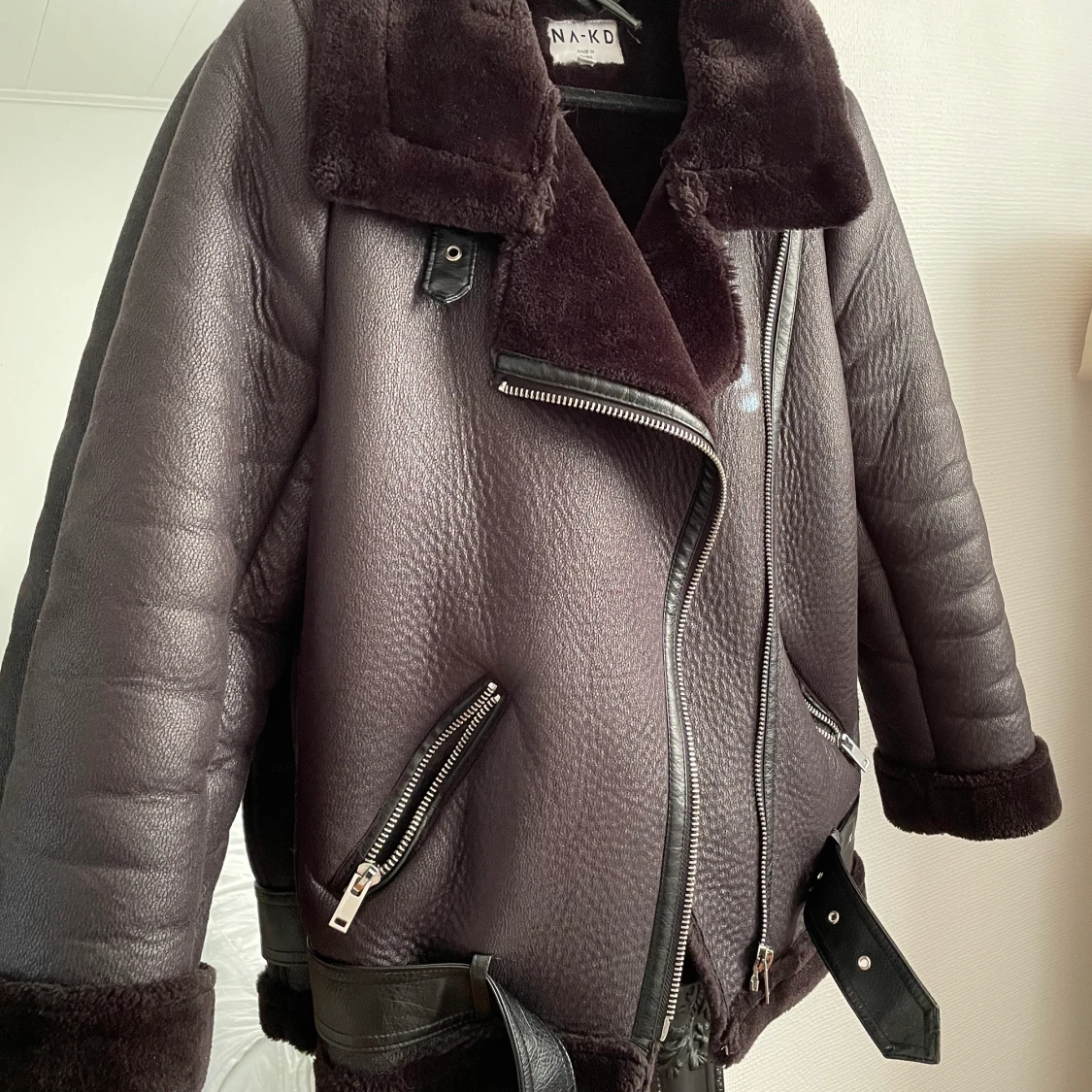 Mocka biker jacket från NA-KD - 27