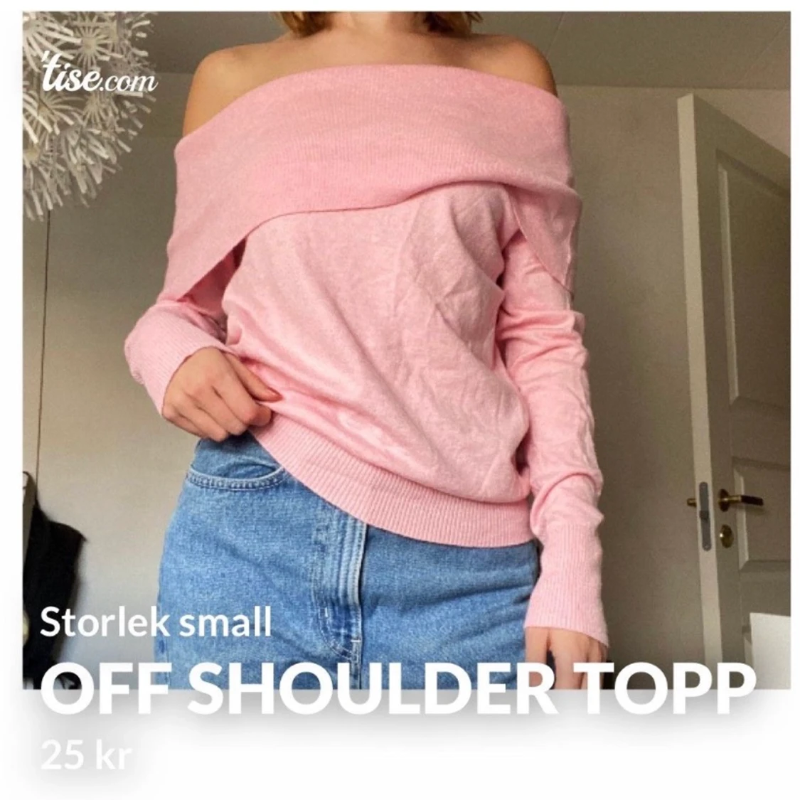 Off shoulder tröja