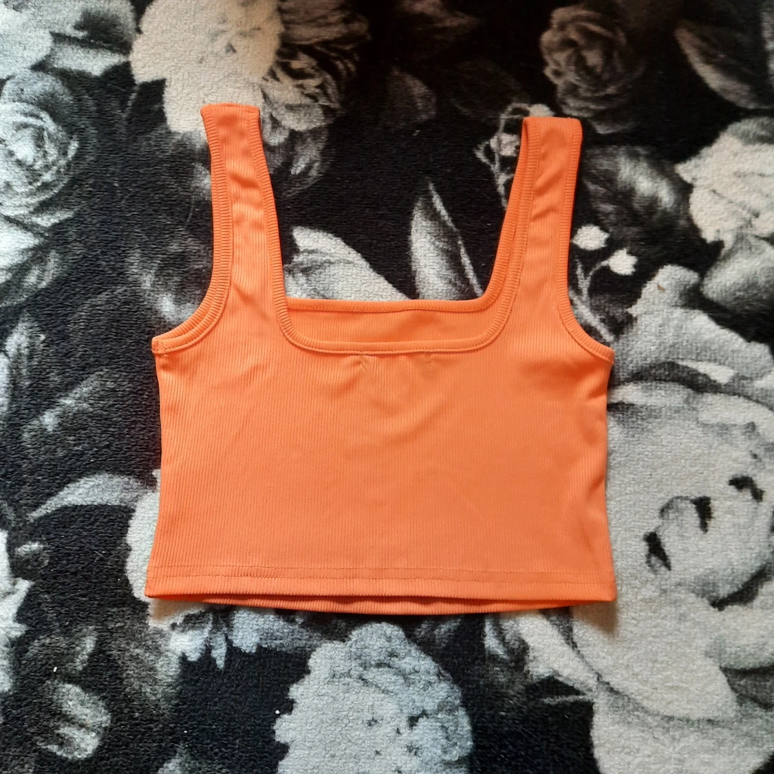 Oranget croppat linne - 90