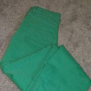 Fina gröna byxor från Zara som är oanvända. Frakt ingår inte i priset