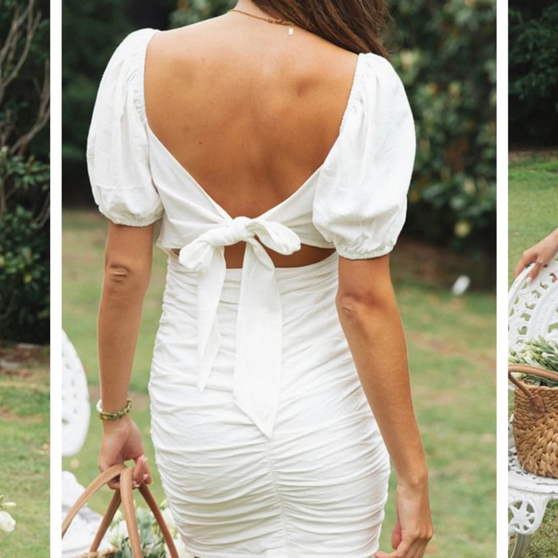 Vit klänning storlek M - 90