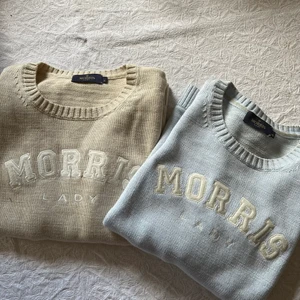 Morris lady - 2 st Morris lady tröjor, fint skick. Stl s i beigea, stl xs i den blåa. Styckespris 300, paketpris 500 . Köparen står för frakten. 