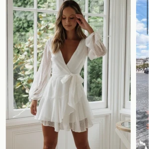 Student klänning  - Hej säljer den här slutsålda jätte fina klänningen som är perfekt till student eller avslutning. Aldrig använd för att den var för liten för mig, är i storlek s men skulle säga att den är liten i storleken. Pris kan diskuteras vid snabb affär❤️nyp 900kr. 