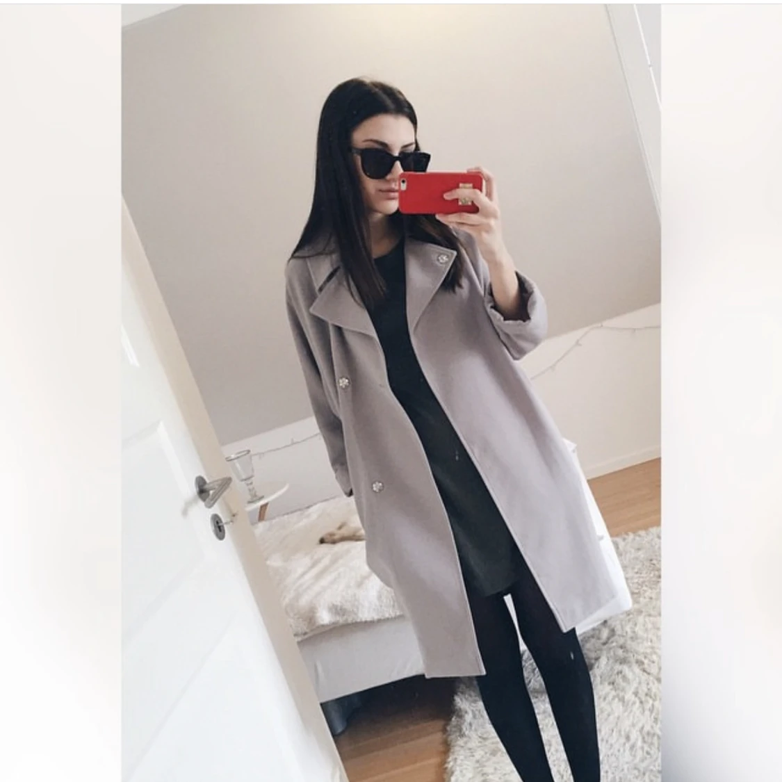 Grå kort kappa - 91