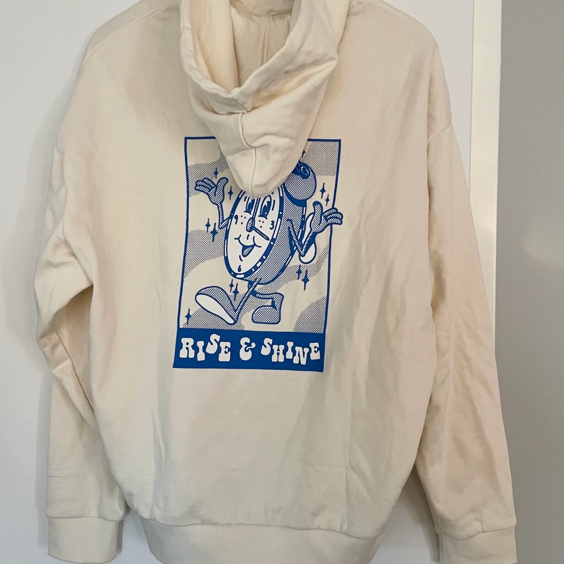 ASOS DESIGN- Beige huvtröja i oversize 