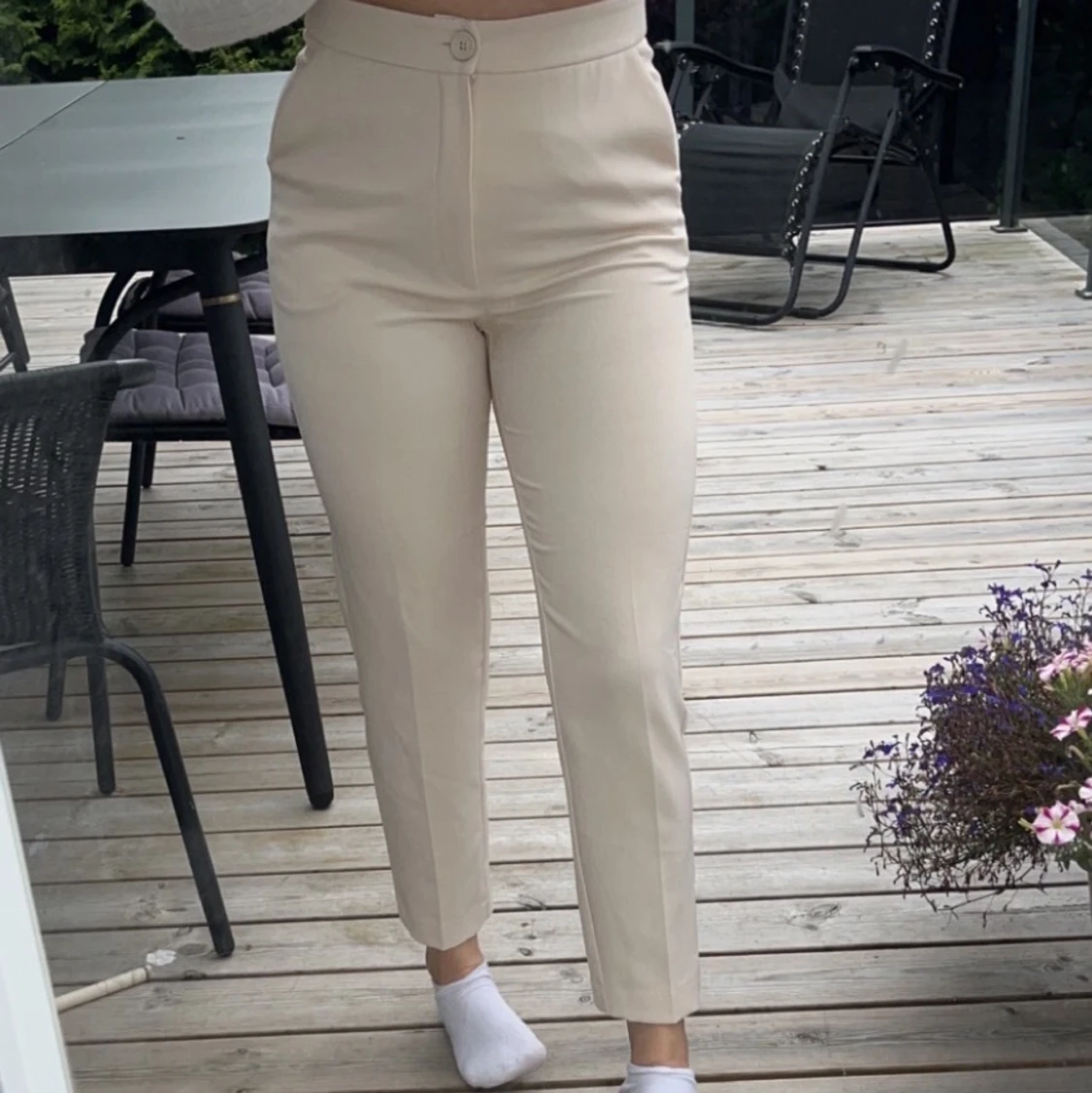 Beiga kostymbyxor strl 36