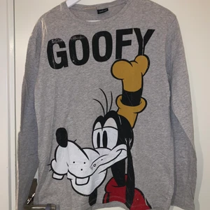 Långben Disney tröja - En grå långärmad tröja på Långben/Goofy från Zara, knappt använd och väldigt bra skick, det står inte vilken storlek men den är väl XS/S  Om du har några frågor kan du bara skriva : )