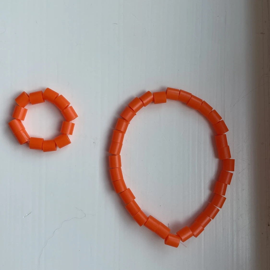 Orange armband och ring