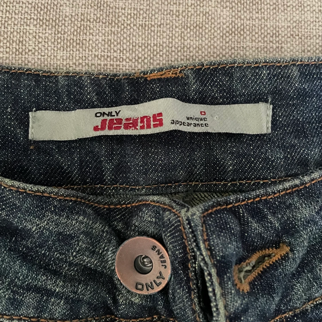 lågmidjade jeans  - 90