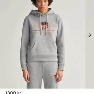 Grå Gant hoddie - Säljer min grå Gant hoddie, säljer den eftersom det aldrig kommit till användning. Har använt det typ 2-3 gånger. Ny skick och väldigt fin💗