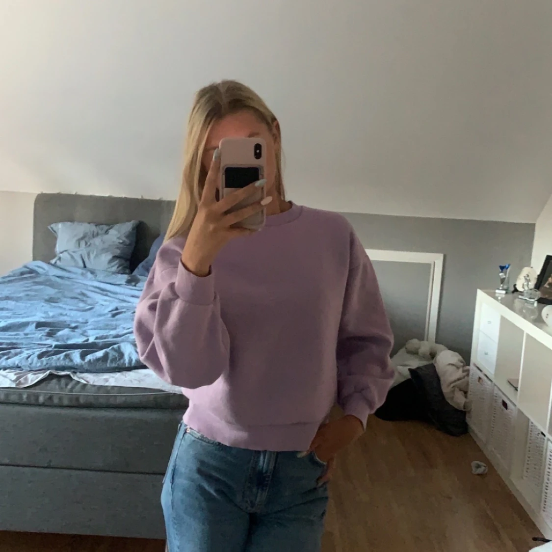 Lila tröja från Gina tricot