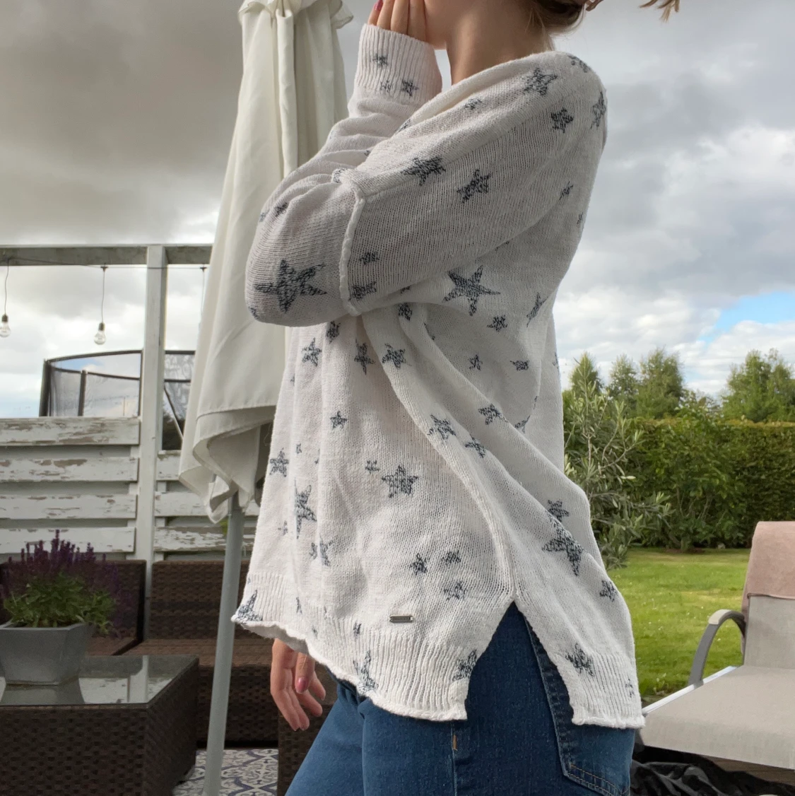 Tunn stickad tröja  - 90