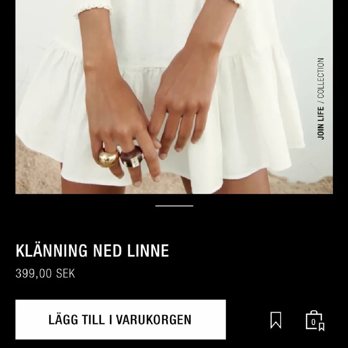 Zara klänning linne - 91