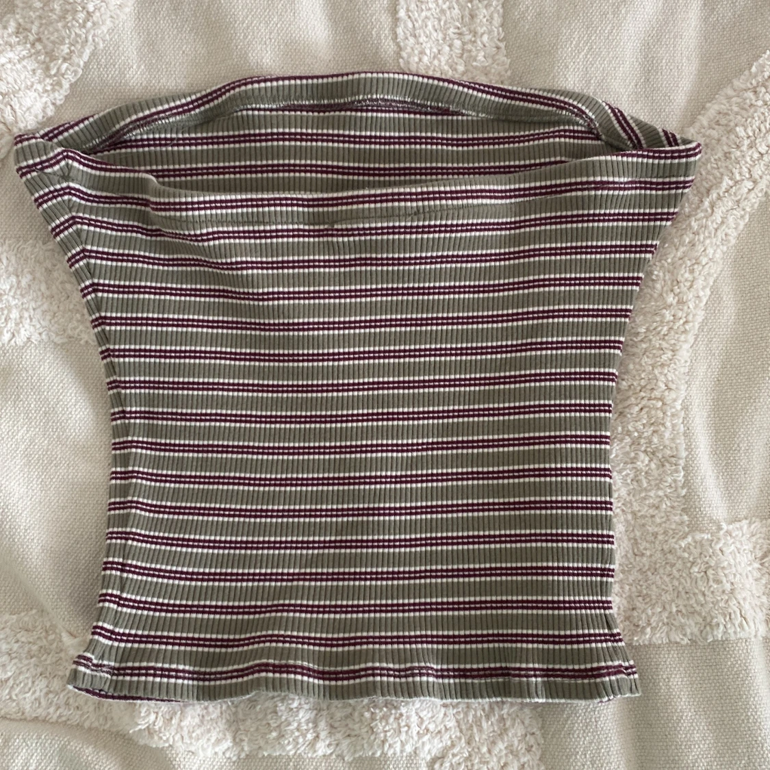 Randig bandeau top/tub top - 90