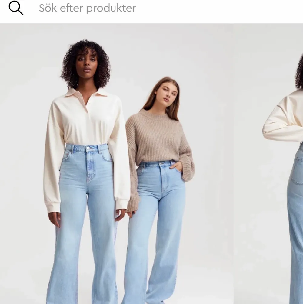 A Säljer dessa jeans från Gina i storlek 34. Har bara använt de en gång, då de är för små. Köpte dem för 500kr. Jeans & Byxor.
