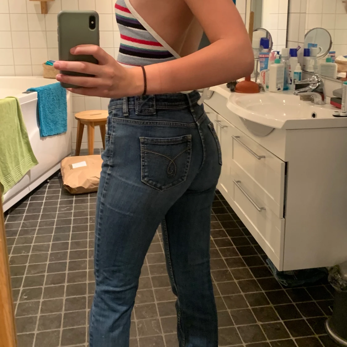 Lågmidjade jeans  - 90