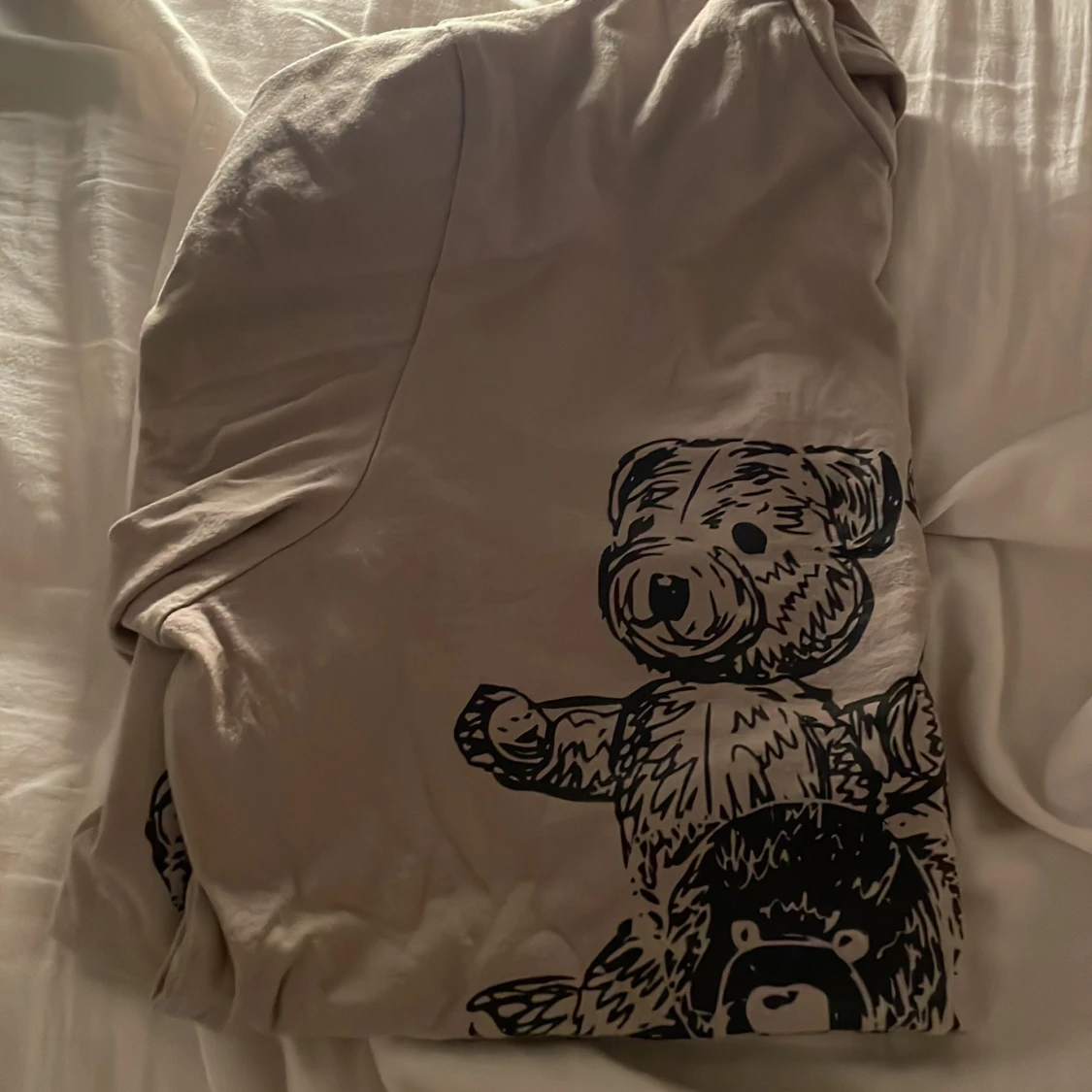 T-shitt brun med Björnar på - 91