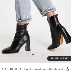 Helt nya skor från Asos - Svarta boots med spetsig tå och klack! Storlek 39  Köpta för två veckor sedan och aldrig använda så nyskick
