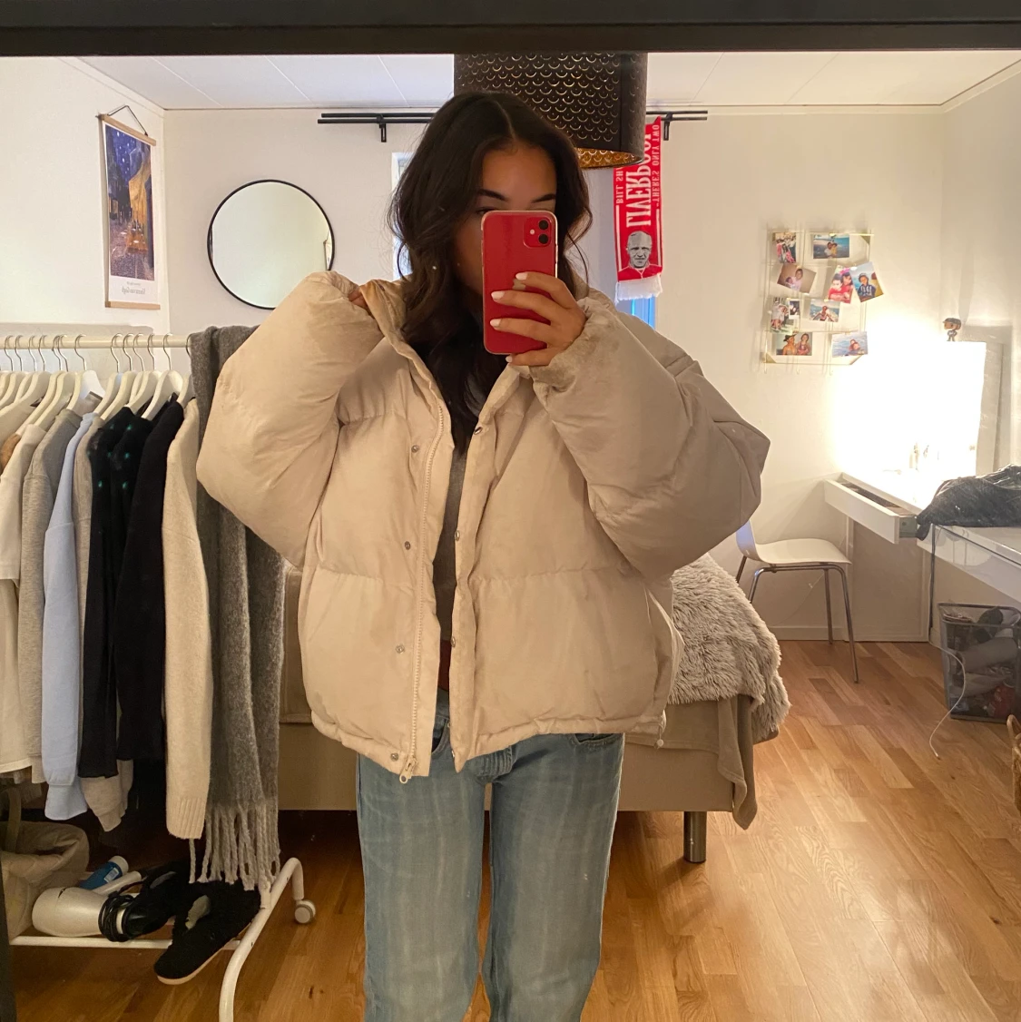 Vit pufferjacka - 91