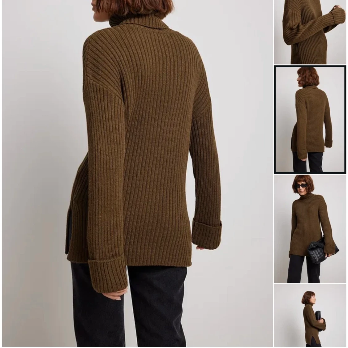 Stickad polo tröja NAKD - 2