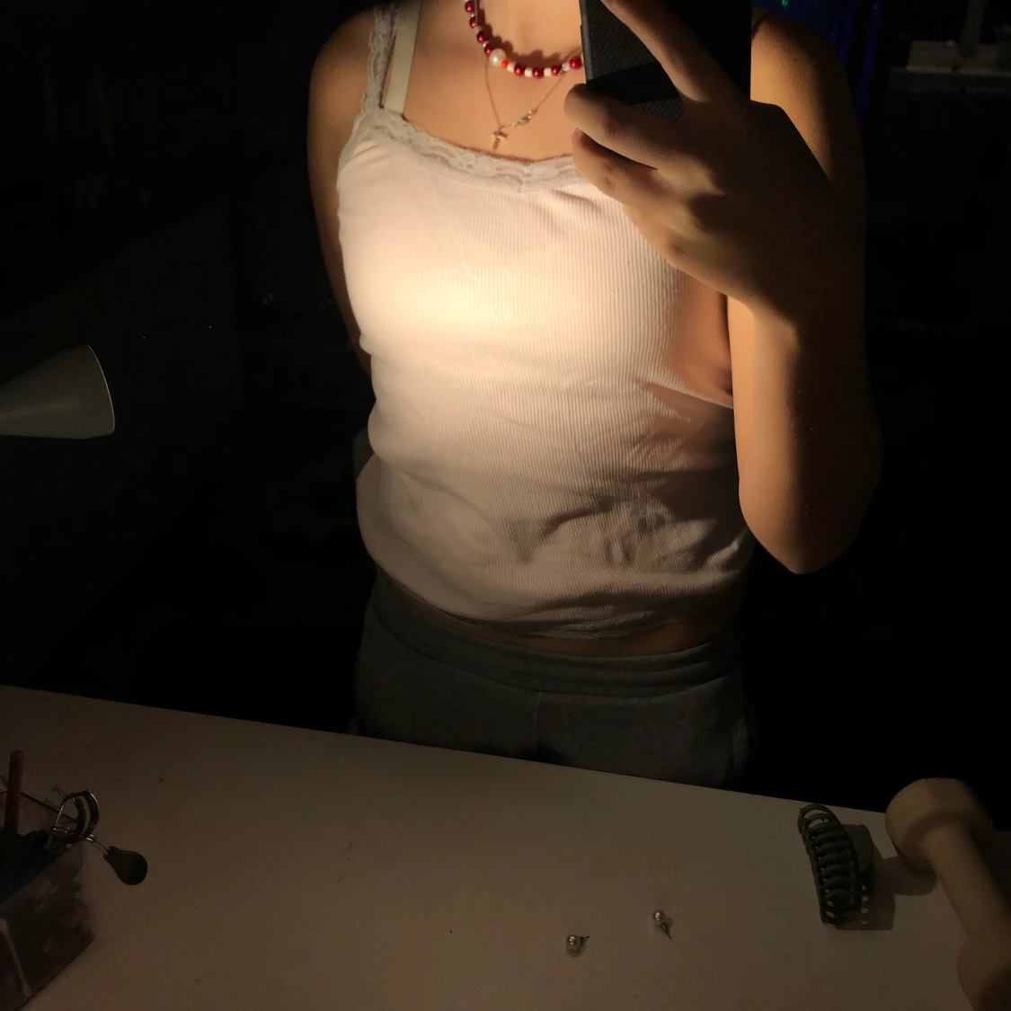 ljusrosa spetslinne  - 90