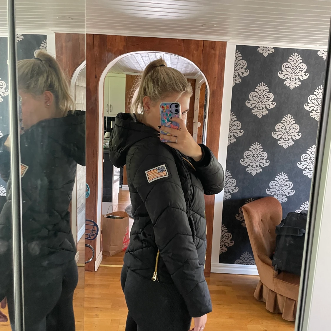 Svart Svea Jacka - 90