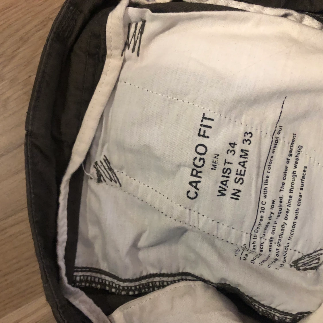 oversized gröna cargobyxor - 90