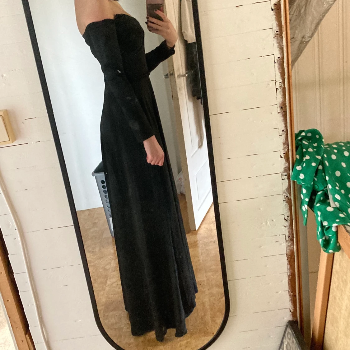 Svart långklänning balklänning - 90