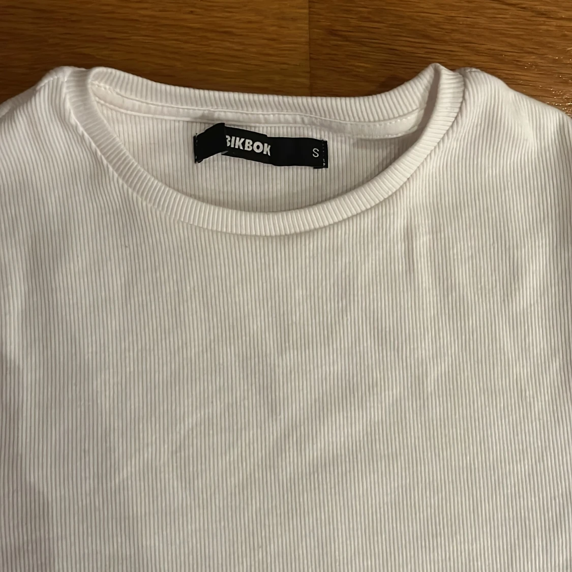 Långärmad vit tröja - 90