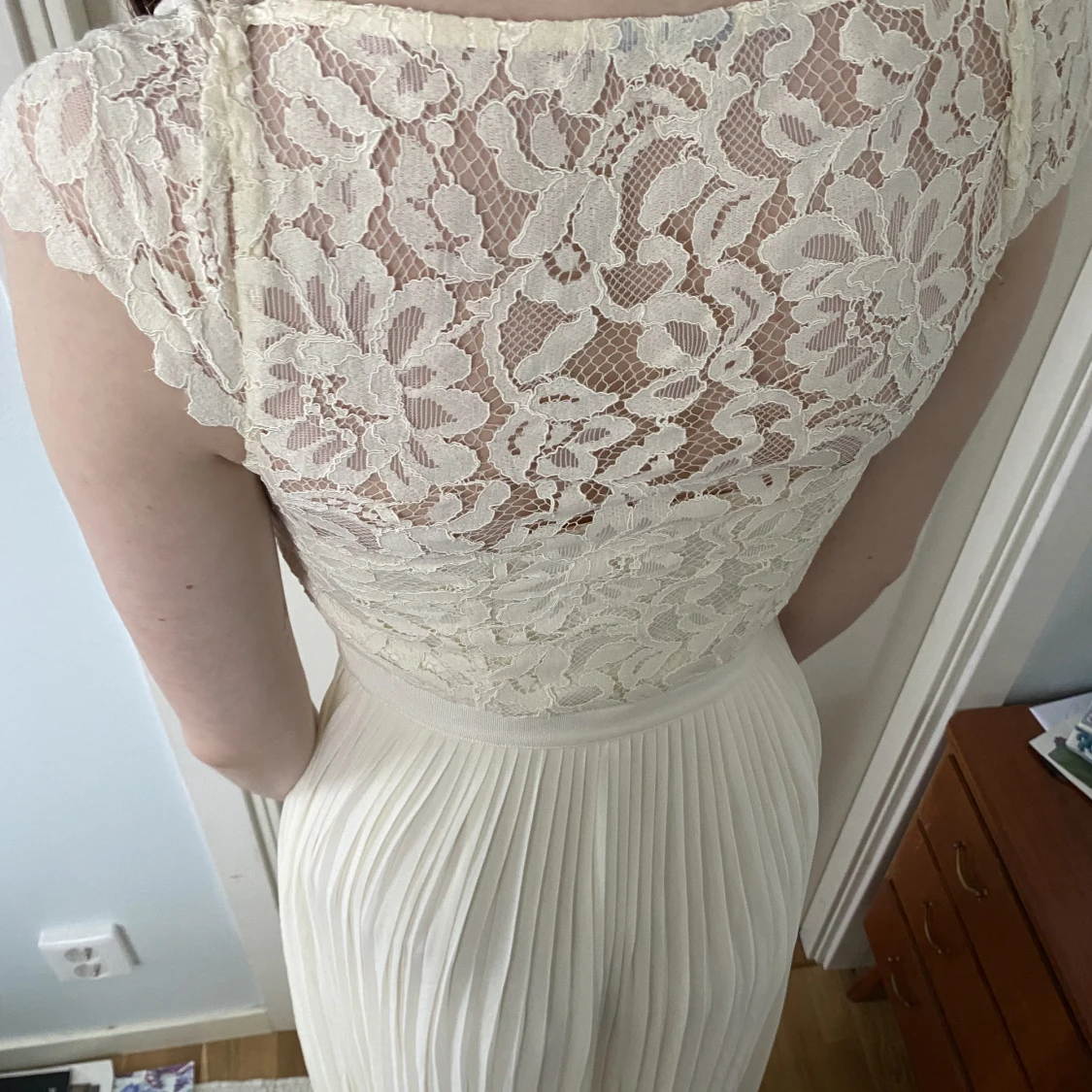 Vit långklänning  - 90